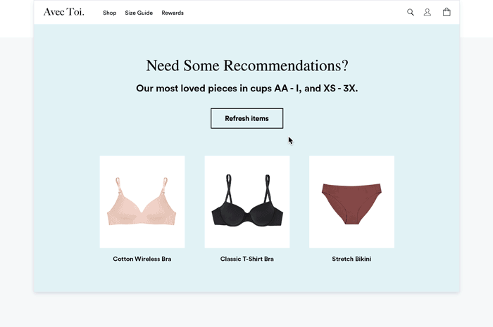 Gamifying the product discovery experience using slot machine-inspired product recommendations