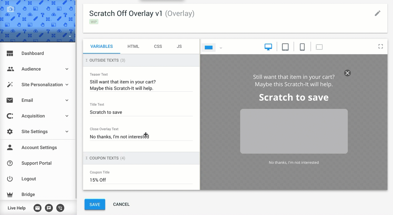 Templates Scratch it Use Case
