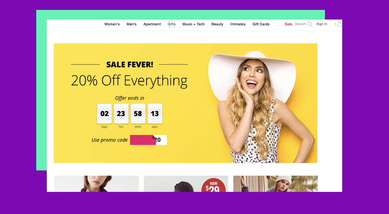 Serve countdown timers to promote time-sensitive offers and campaigns