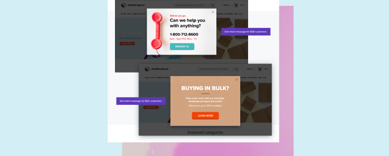 cro exit popups