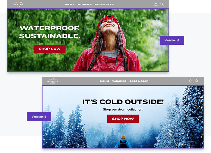 Targeting users displaying exit intent with overlays featuring personalized travel recommendations