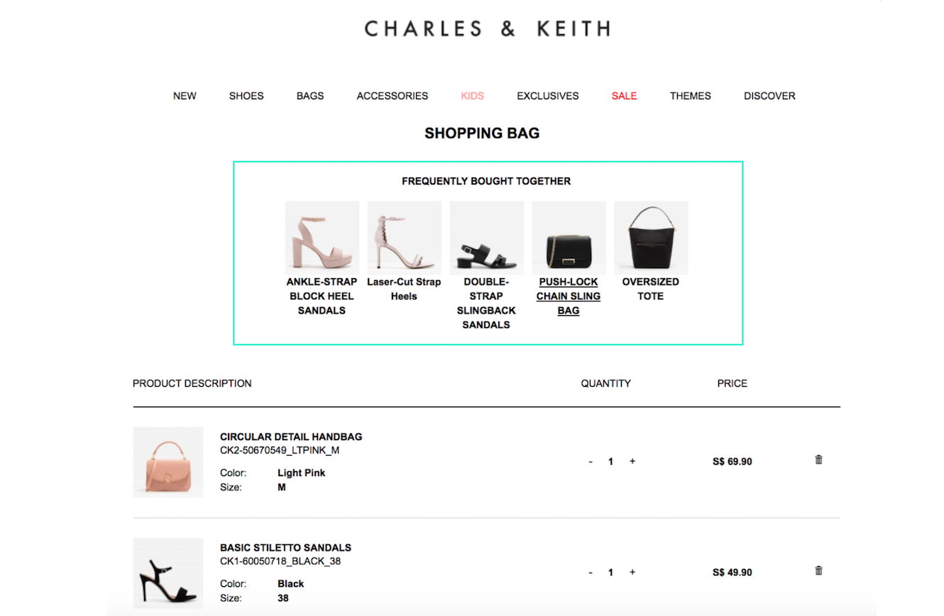 CharlesKeith_CartPage_DynamicYield