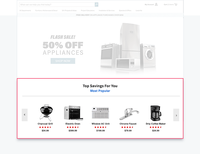 Continuous A/B testing of Homepage recommendation strategies