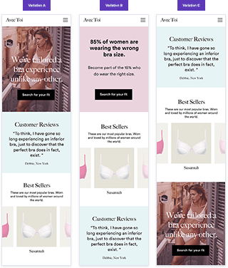 Testing the order of homepage elements to increase engagement