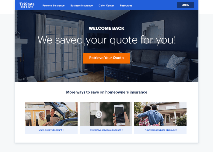 Show a personalized homepage experience to re-engage with returning users using their browsing history