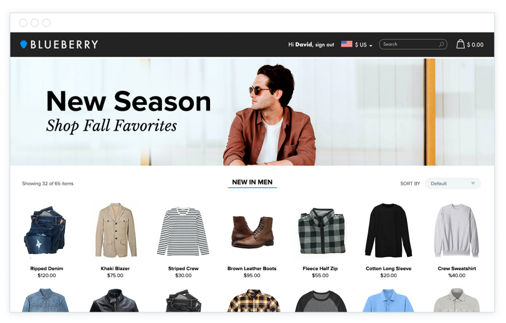 homepage product recs