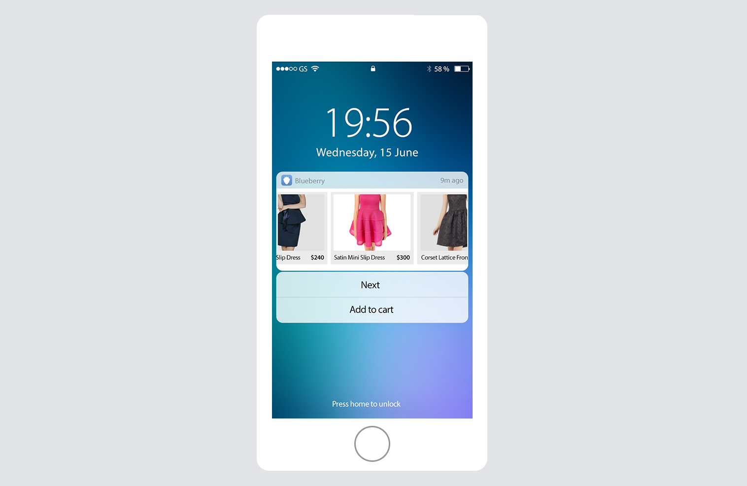 A push notification campaign targeting customers with recommendations  of new products they may like based on their affinity